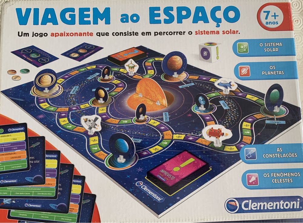 Jogo Viagem ao Espaço, Clementoni, novo.