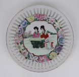Prato recortado porcelana da China - 21 cm