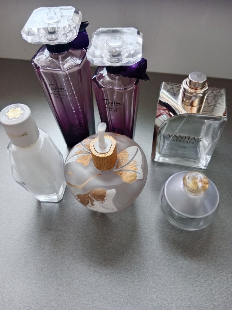 Flakony po perfumach flakon Lolita Lempicka Noa perle Versace Tresor