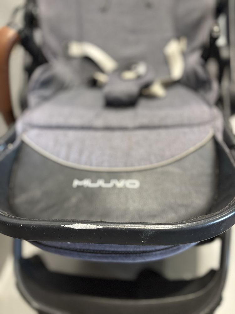 Wózek muuvo quick szary gondola plus spacerówka