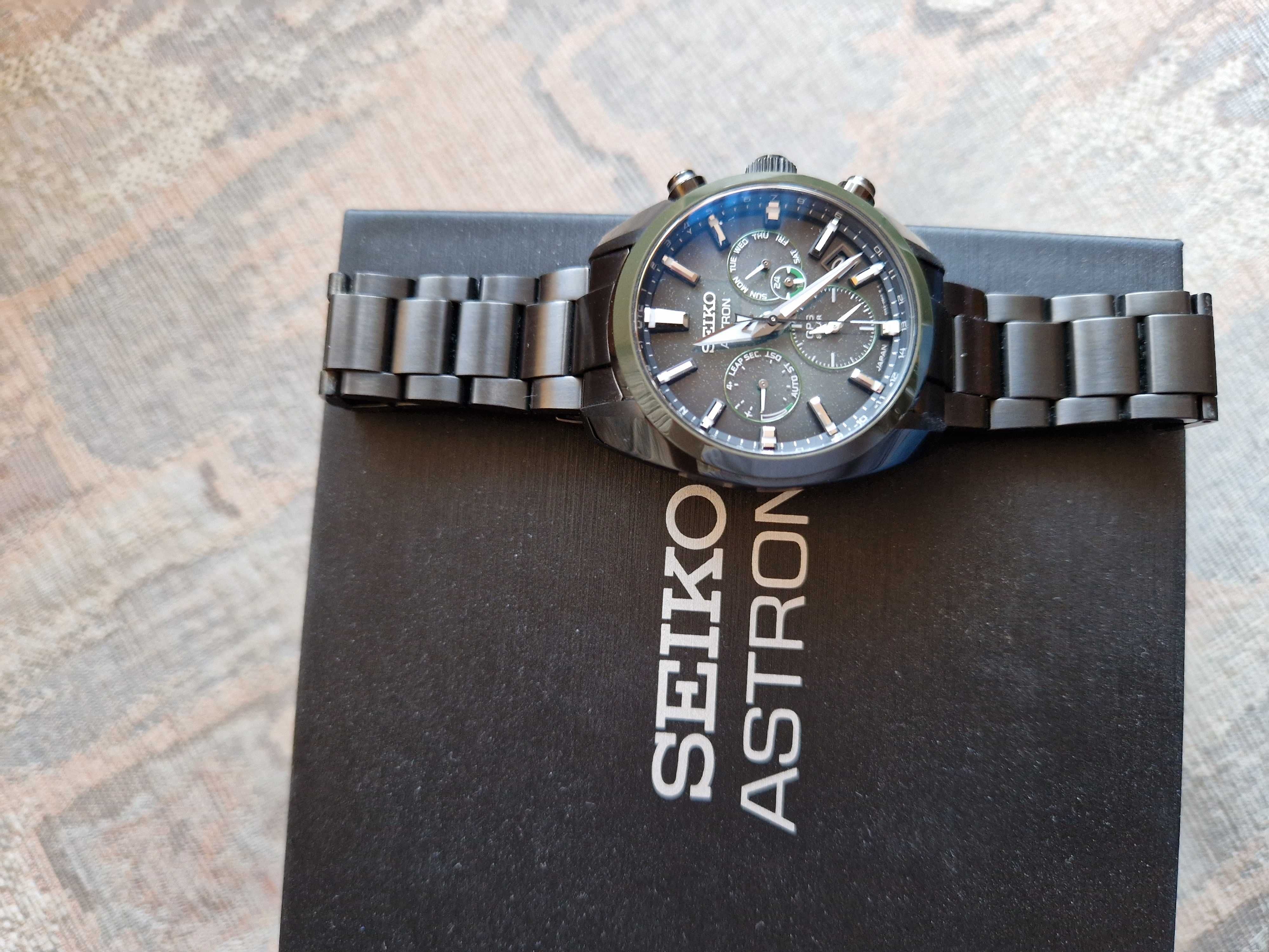 Seiko Astron Green Dial GPS Solar Watch SSH079J1 OKAZJA.