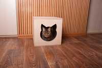 Домик лежанка для кошек из фанеры