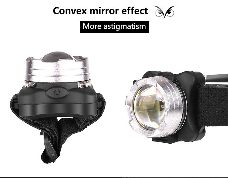 Luz de mineiro Led a bateria - luz normal + luz vermelha - novo