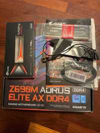 Gigabyte Z690M Aourus Elite AX DDR4 plus zestaw uruchomieniowy, GWAR.