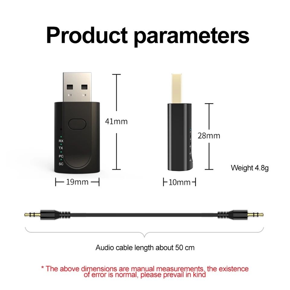 Приймач/передавач трансмиттер ресивер, звукова карта Bluetooth 5.1,aux