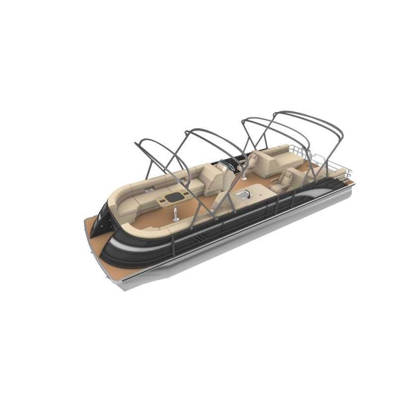 Katamaran 27ft 8,2m x 2,6m houseboat + silnik + przyczepa portowa