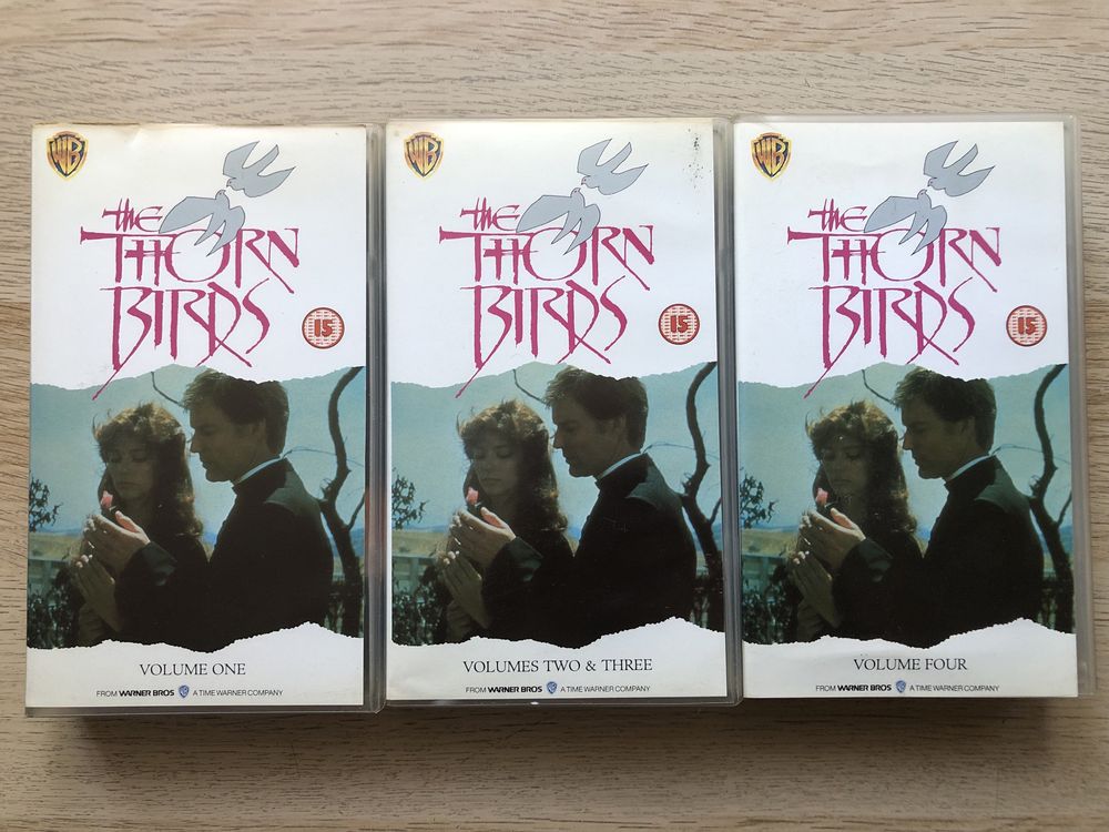 Kasety VHS Ptaki ciernistych krzewów filmy Video zestaw