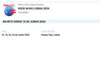 Bilhete Rock in Rio