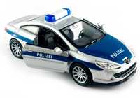 Peugeot 407 Coupe Policja model Welly 1:34