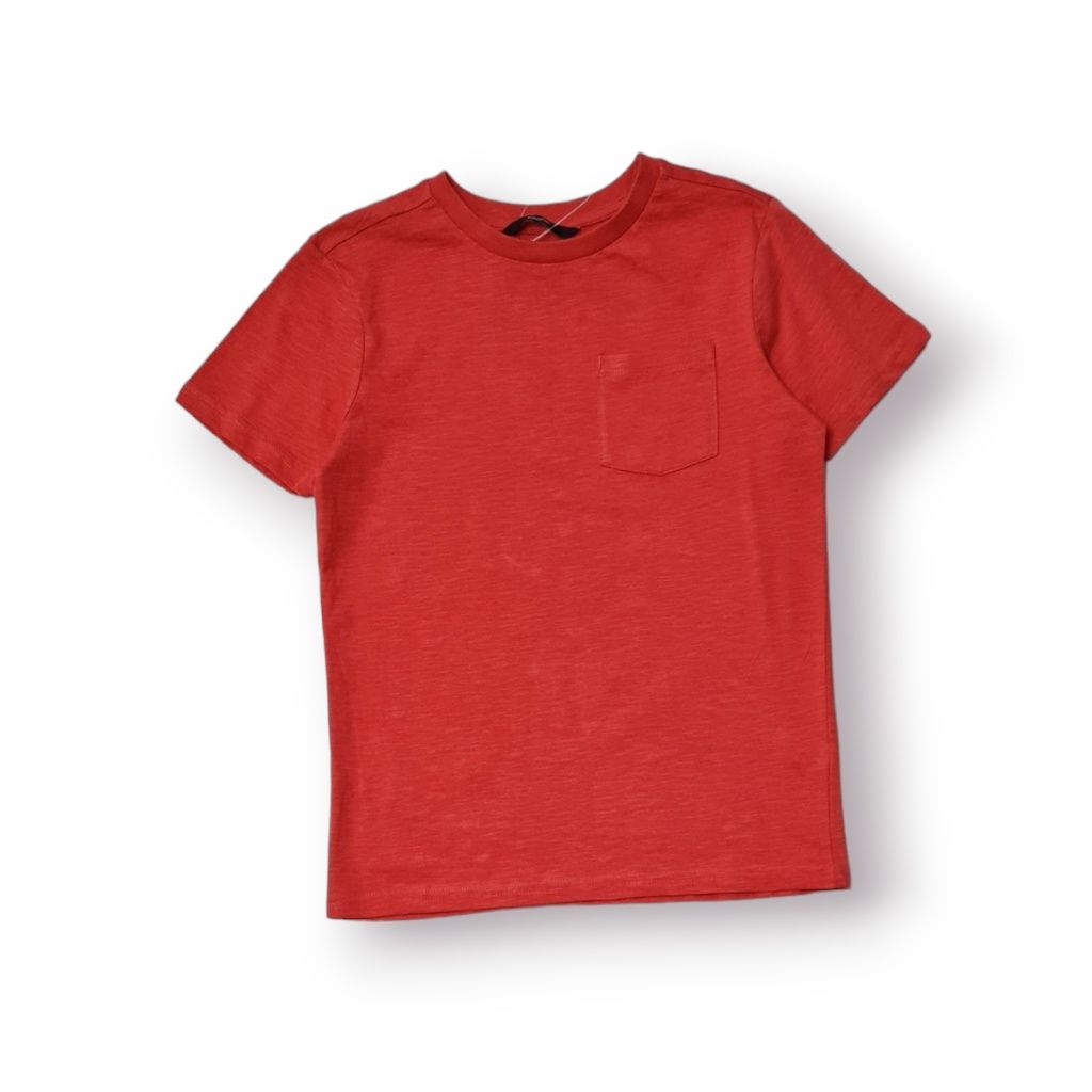 Czerwony Tshirt koszulka GEORGE kieszonka 10/11lat 140/146cm