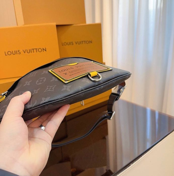 Мужская сумка бананка Louis Vuitton|сумка бананка на пояс луи виттон