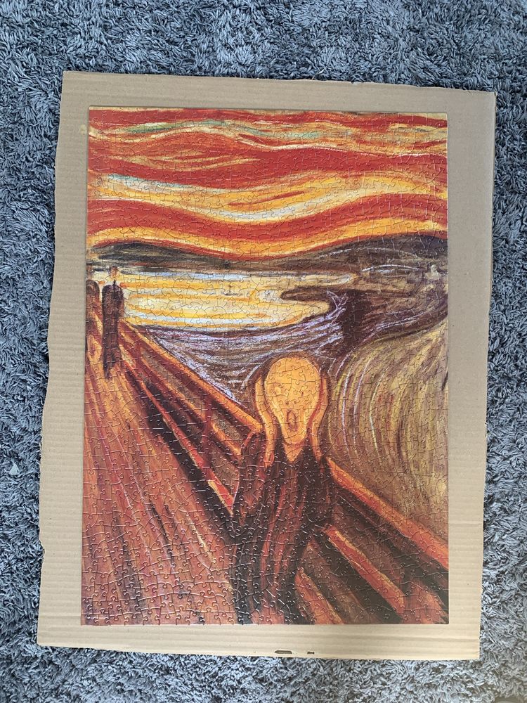 Puzzle 1000 Krzyk The Scream Edvard Munch Eurohraphics