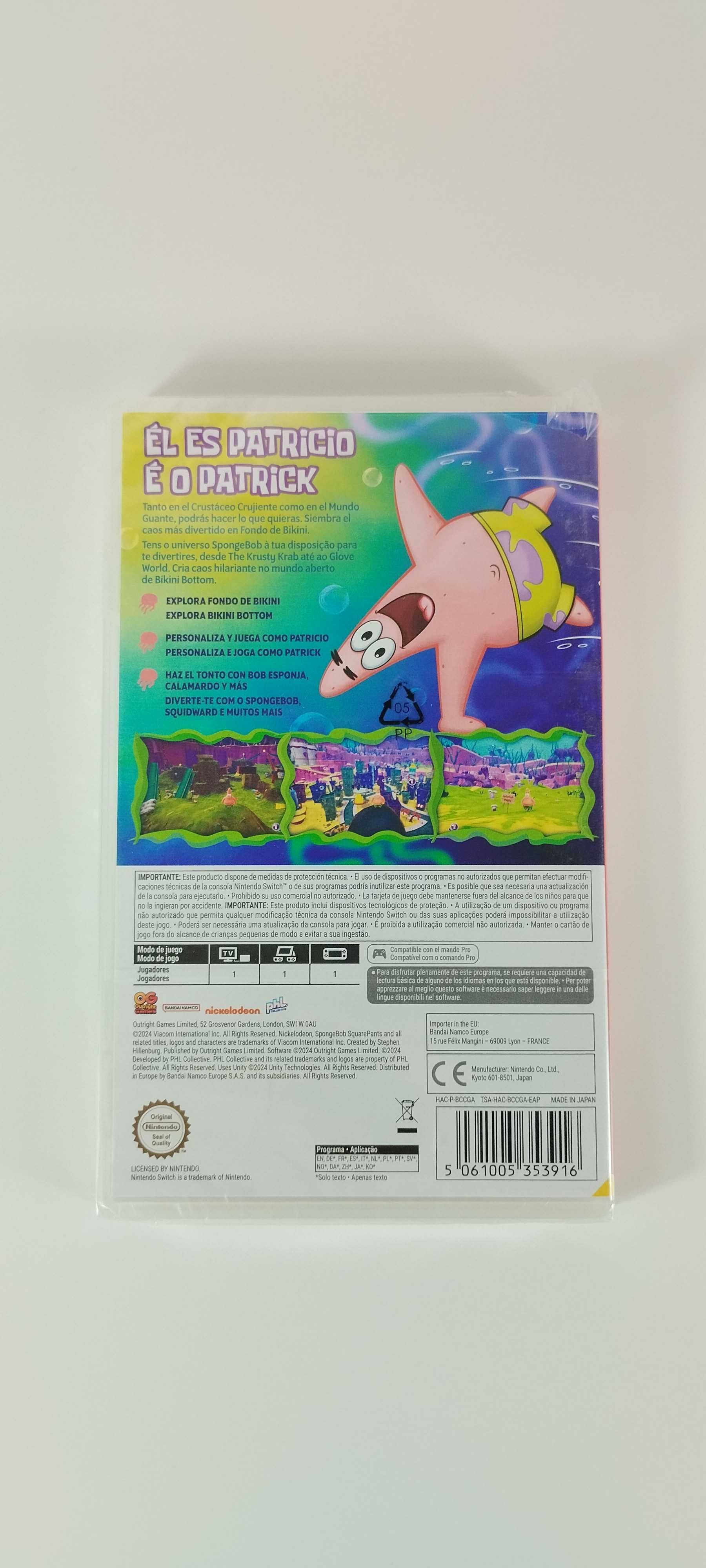 Spongebob Squarepants The Patrick Star Game Nintendo Switch