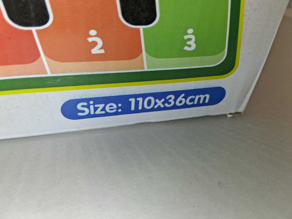 N127 Mata Muzyczna HUI LE TU Dinozaury 110x36cm XXL Interaktywna