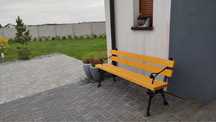 Ławka ogrodowa 1,50 cm masywna
