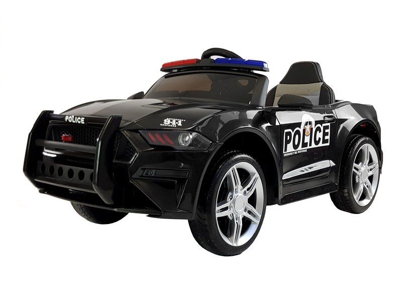 Auto na Akumulator dla dzieci BBH0007 Policja 2x45W koła EVA, Ekoskóra