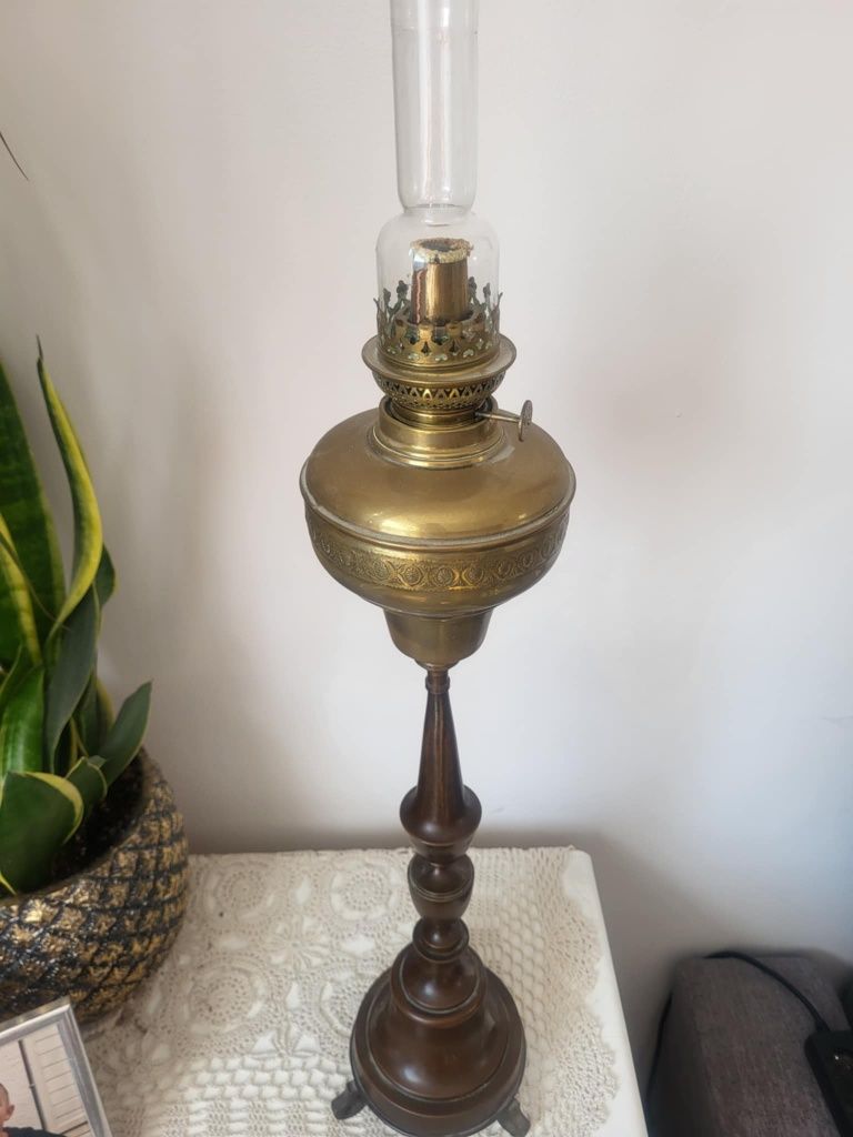 Lampa naftowa antyk