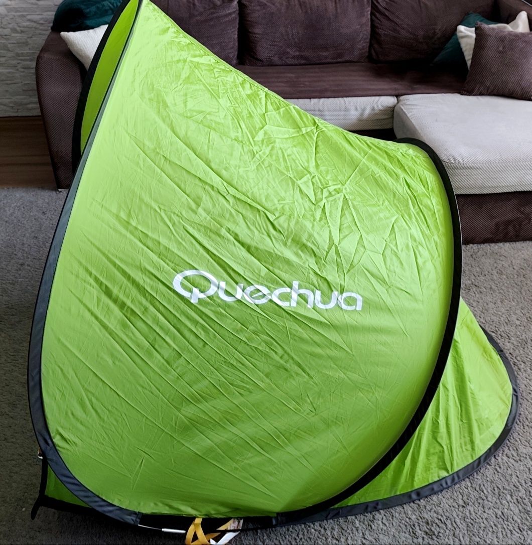 Namiot plażowy Quechua 2 seconda ochrona przed słońcem i wiatrem