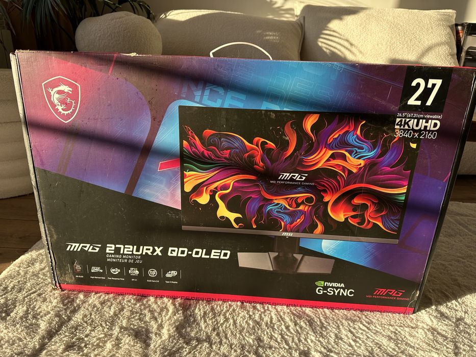 Monitor 27" MSI MPG 272URX QD-OLED | 3840x2160 (4K UHD) QD-OLED