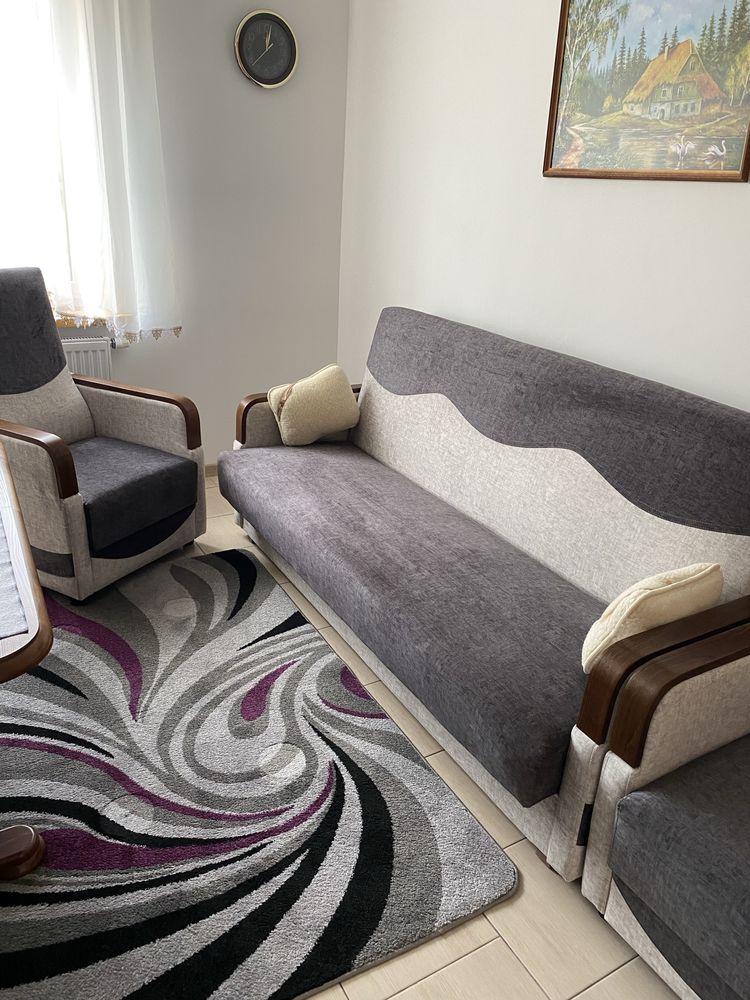 Sofa wersalka dwa fotele