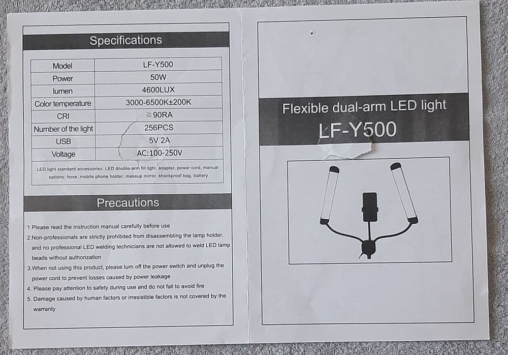 Lampa kosmetyczna ledowa