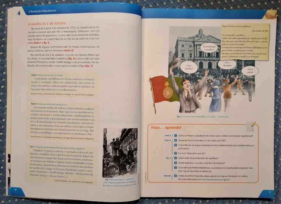 "História e Geografia de Portugal 6ºAno" Manual (Partes 1/2)+e-Manual