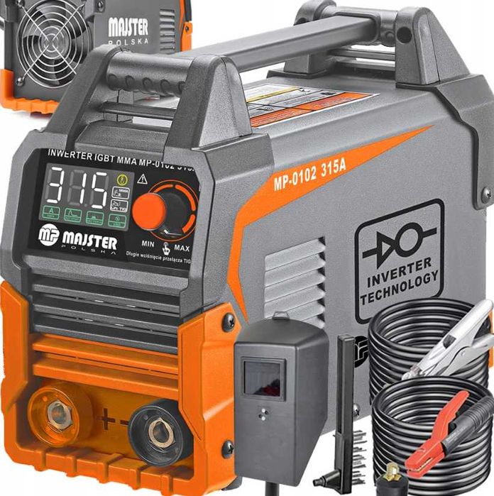 Nowoczesna SPAWARKA Inwertorowa Inwerterowa MMA TIG LCD 315A WYPRZEDAŻ