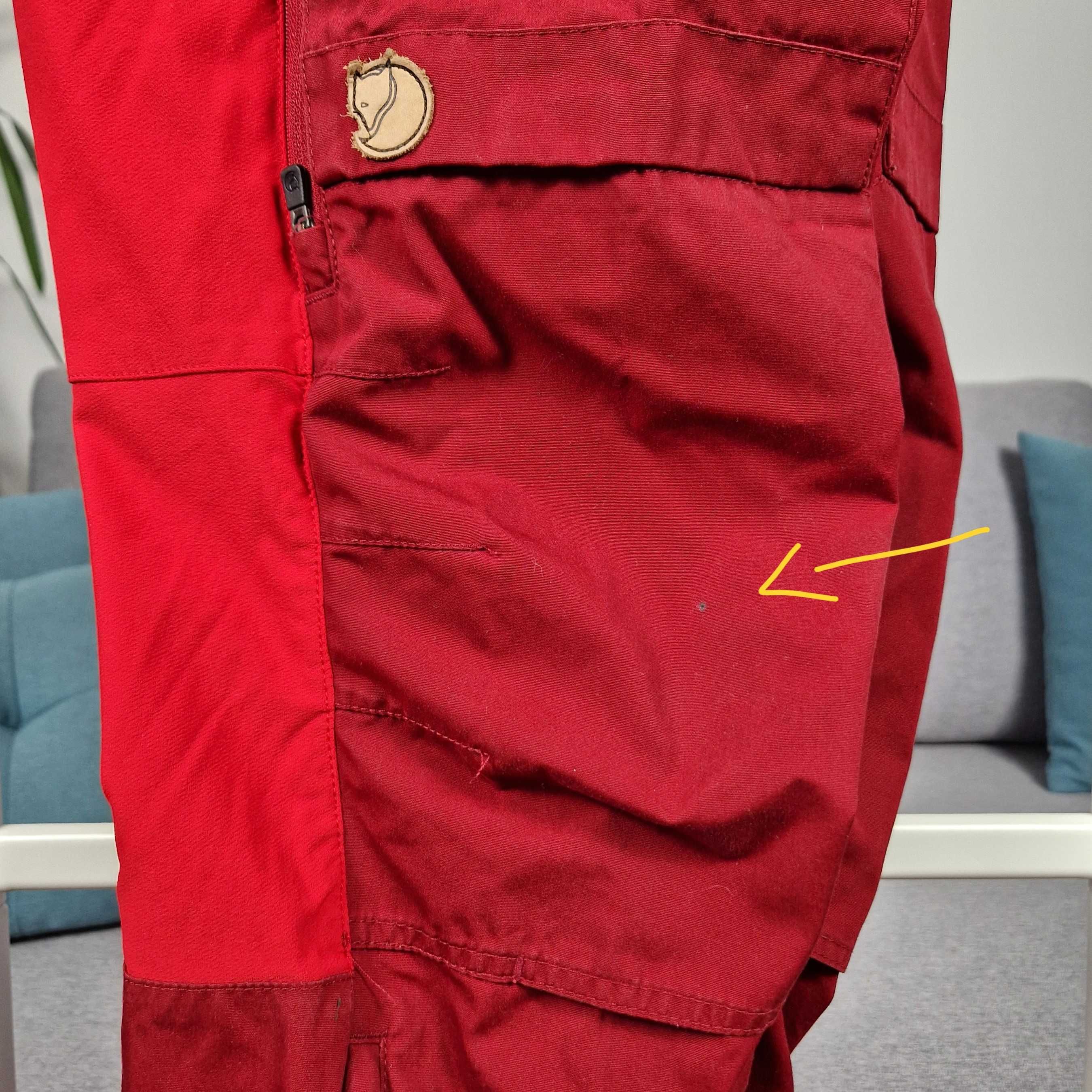 Fjallraven Keb Trousers W Regular Mid Waist Red EU 44 US 34 size L