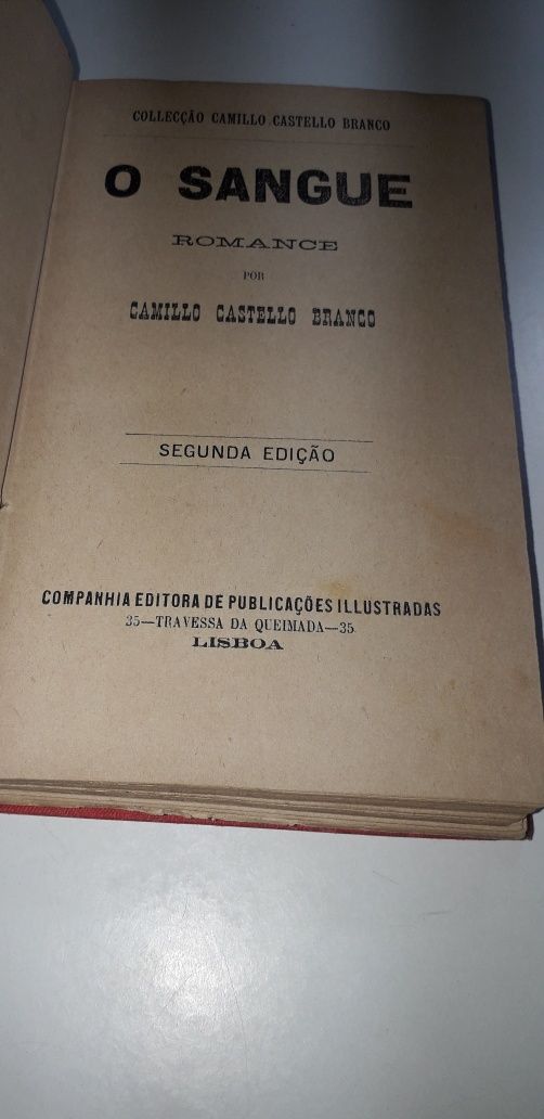 O Sangue - Camilo Castelo Branco (2ª edição)