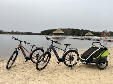 Wypożyczalnia rowerów elektrycznych, box, bagarznik, przyczepka