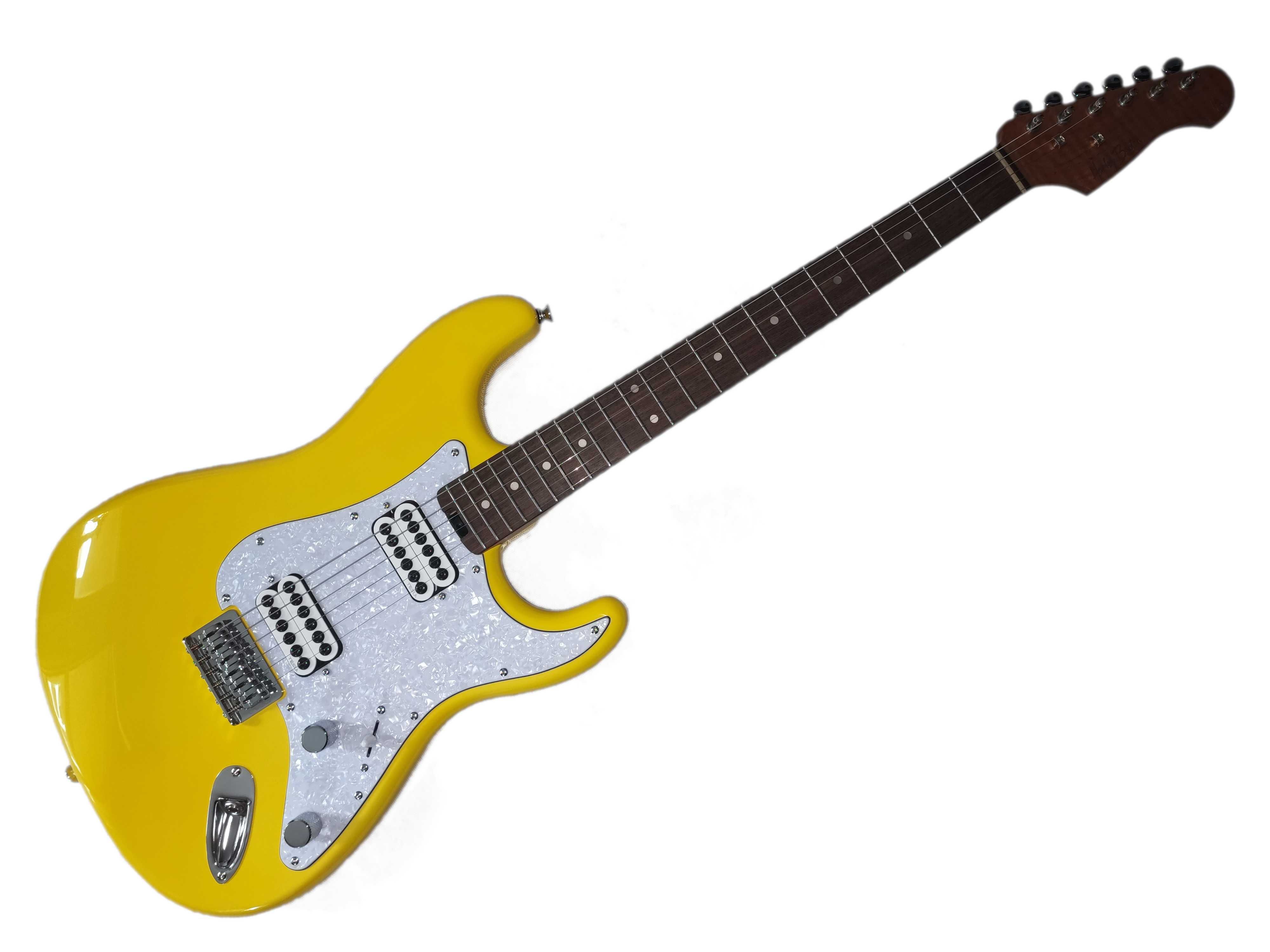 HARLEY BENTON ST-MODERN HH PLUS Yellow gitara stratocaster ustawiona
