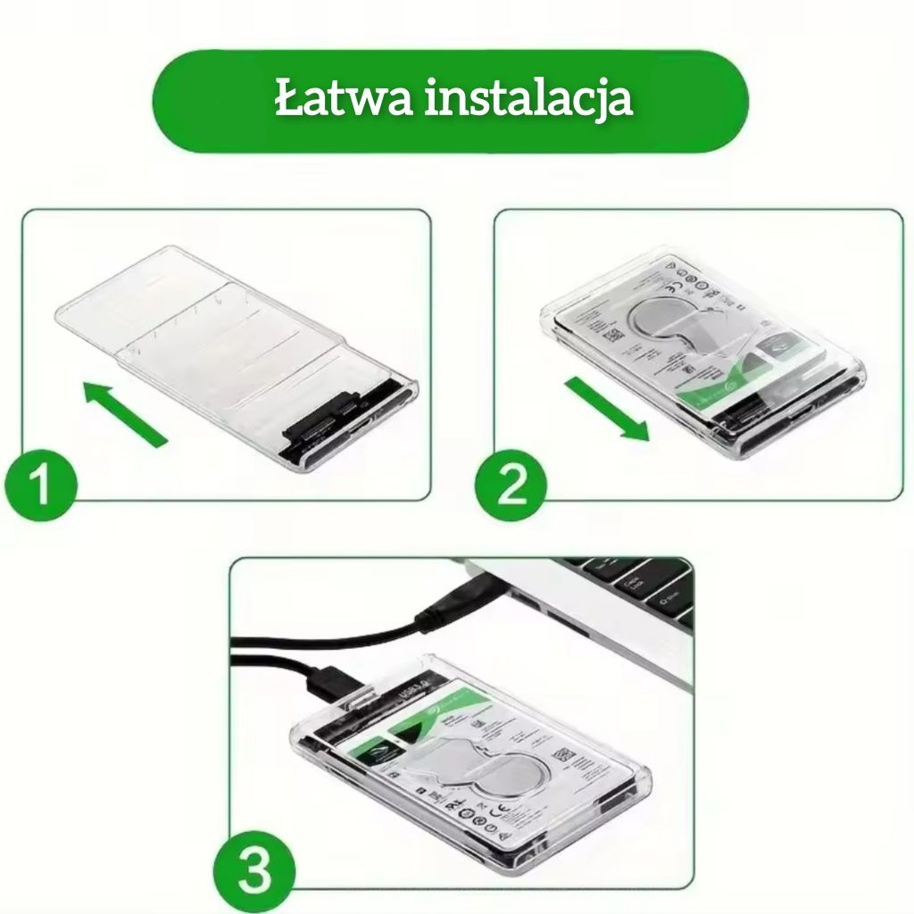 Kieszeń obudowa dysku HDD / SSD 2.5" USB micro-b
