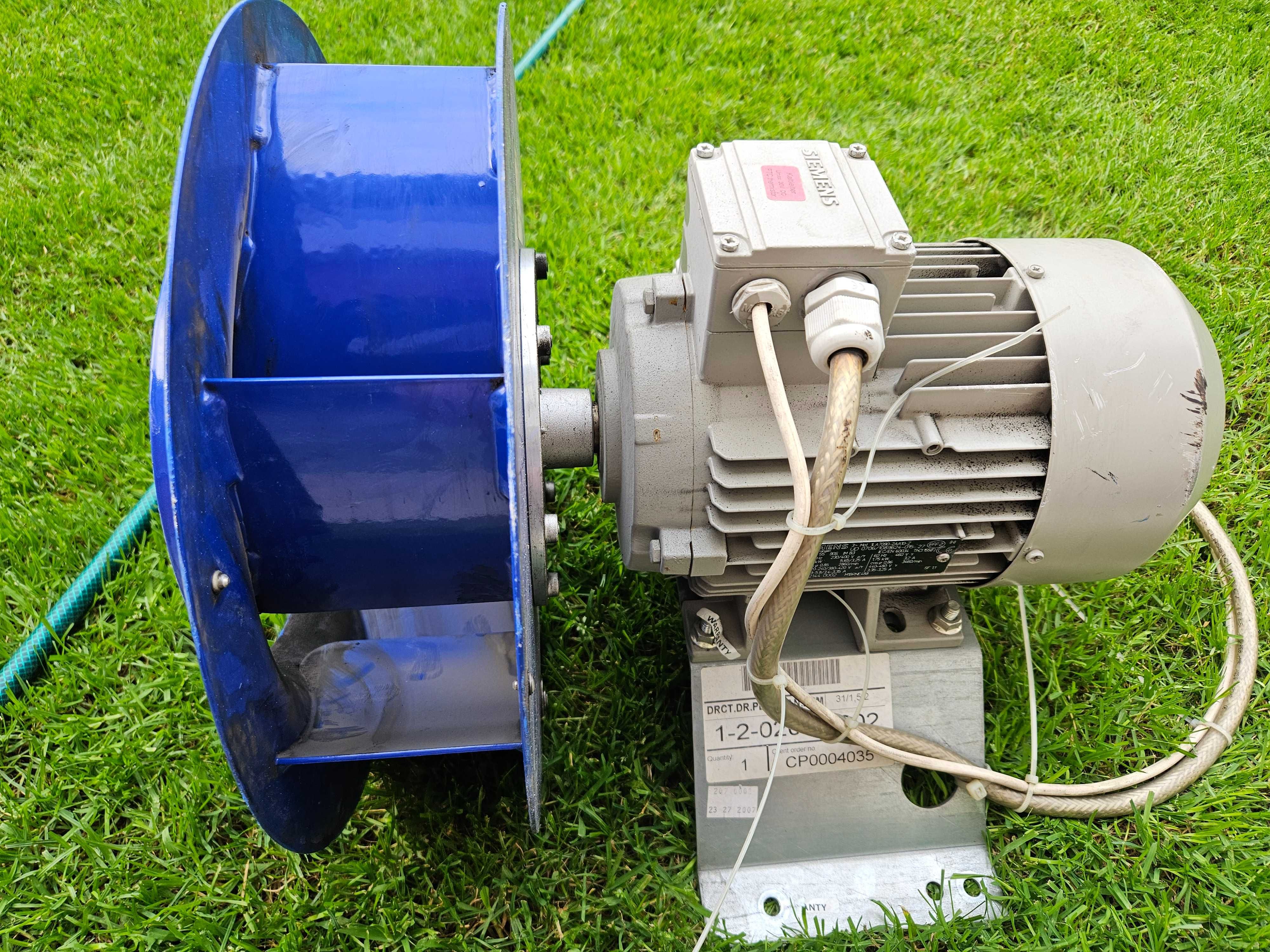 Silnik Siemens 1,5 kW, wentylator promieniowy