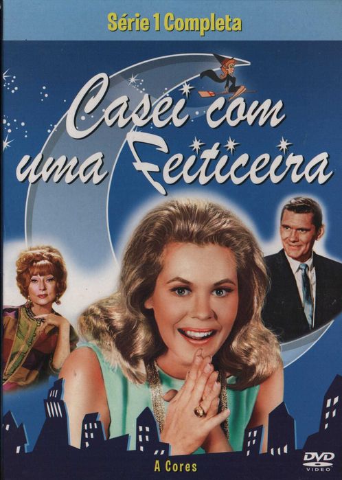 Dvd Casei Com Uma Feiticeira - Série 1 completa-comédia-4 dvd's-extras
