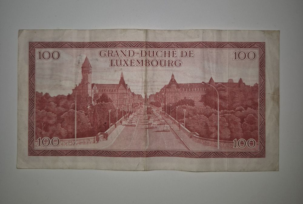 Nota de 100 Francos Luxemburgo (1970)