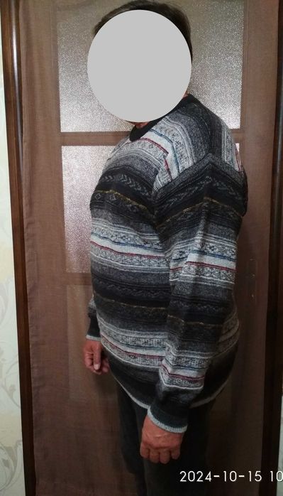 Итальянский джемпер ALAIN альпака шерсть теплый Италия XL-XXL