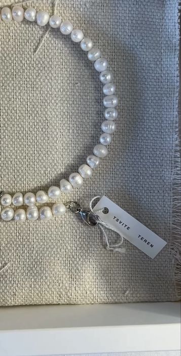 Кольє Tsvite Teren MYRNI з перлинами та пташкою