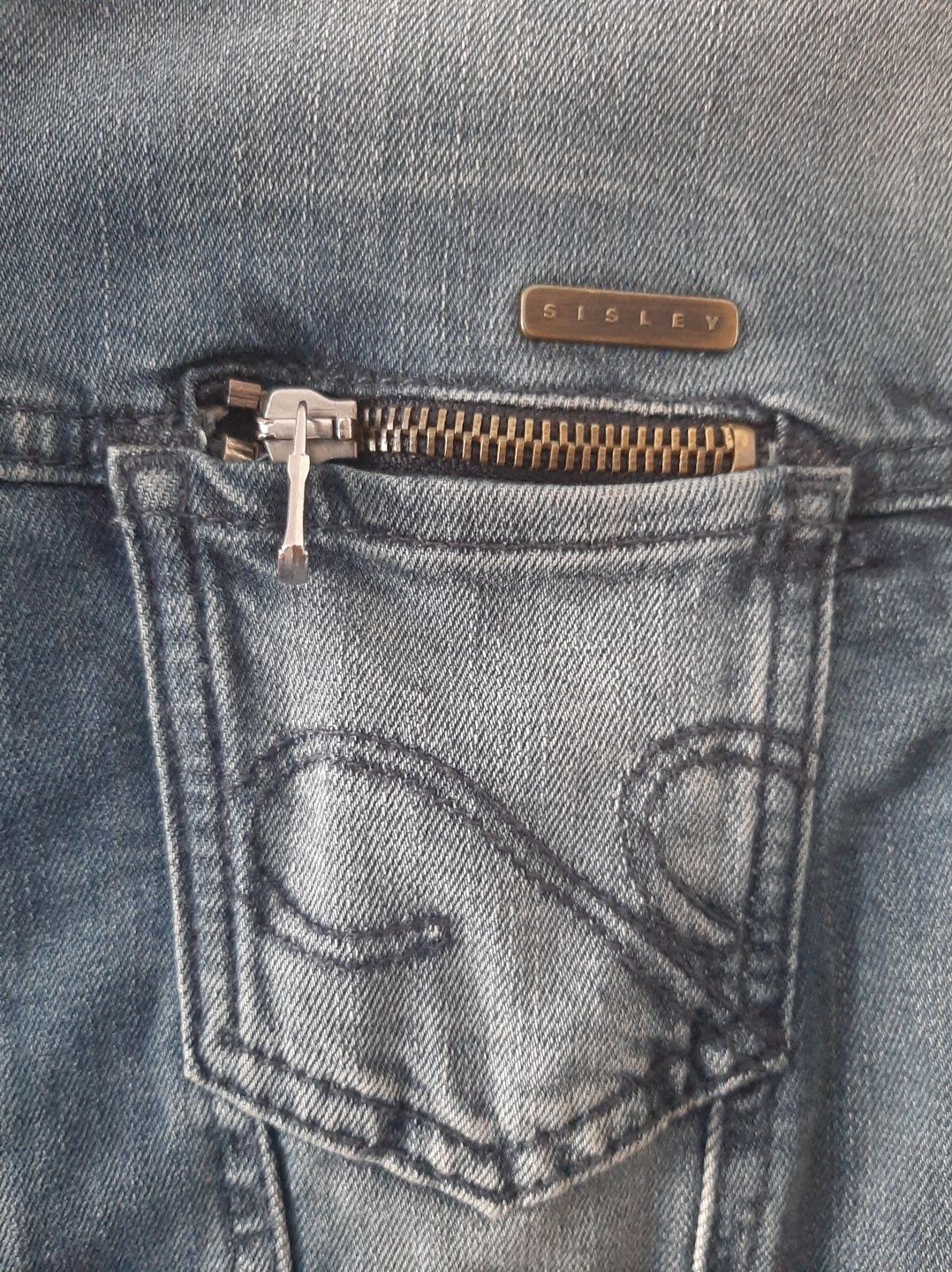 Bluza jeansowa, dziewczęca, marki Sisley, roz. 32/XS