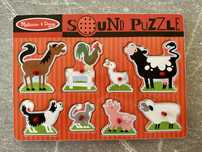 Melissa & Doug puzzle drewniane Farma dźwiękowe