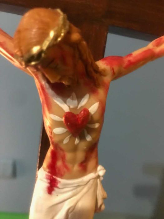 Krzyż Pasyjny Końca Czasów 41cm, rękodzieło