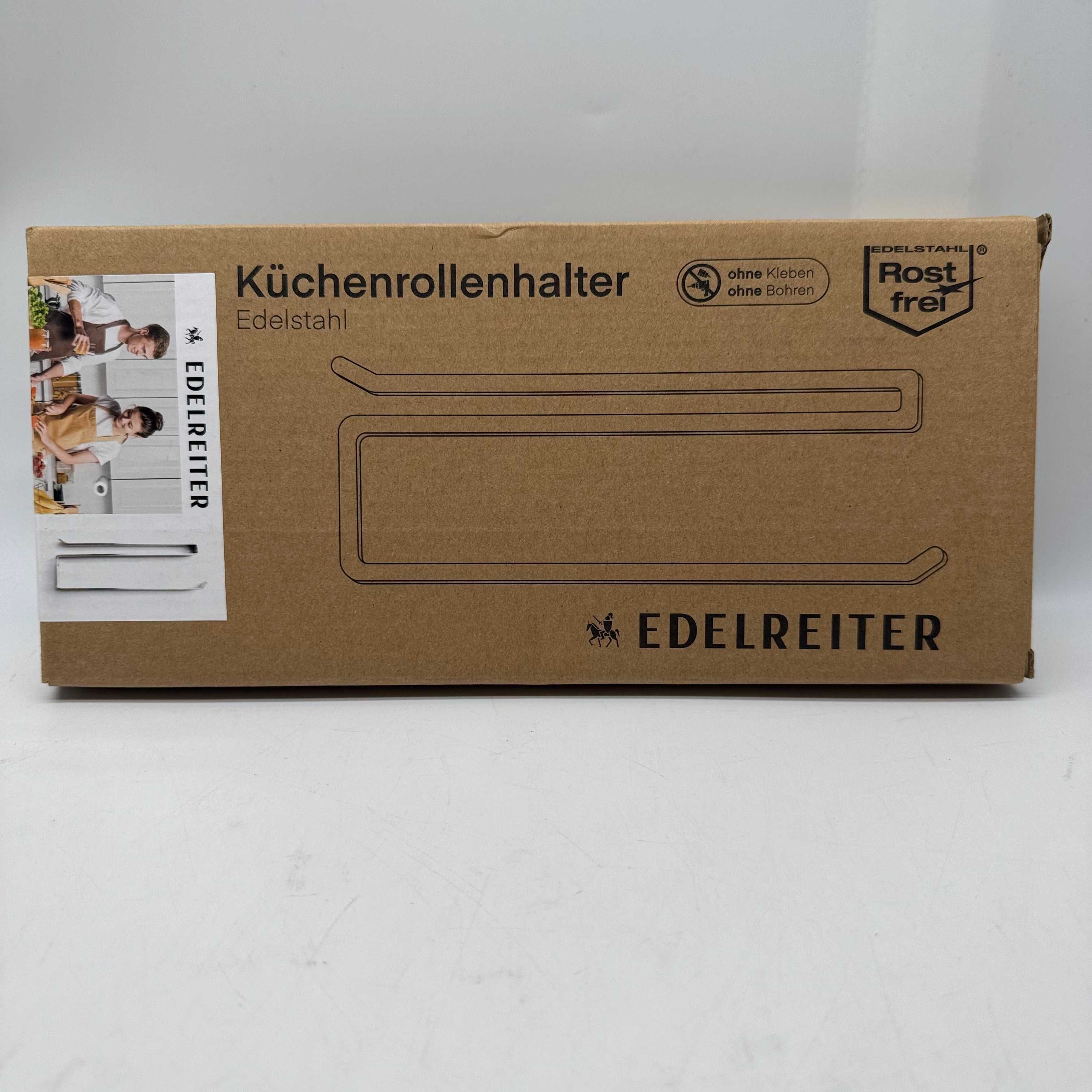 EDELREITER Uchwyt na ręczniki kuchenne, bez wiercenia,  bez klejenia