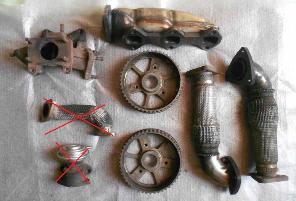 Audi A6 C5 A4 B5 Passat 2.5 tdi шестерни выпускной коллектор патрубки