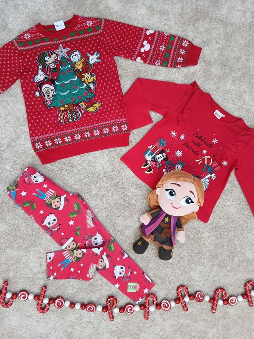 Mega paka 110-116 (5-6 lat) Święta Kraina Lodu Arielka Koci domek Gabi