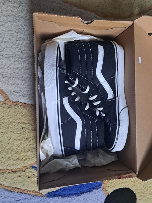 Кеди високі Vans Sk8-Hi Black White