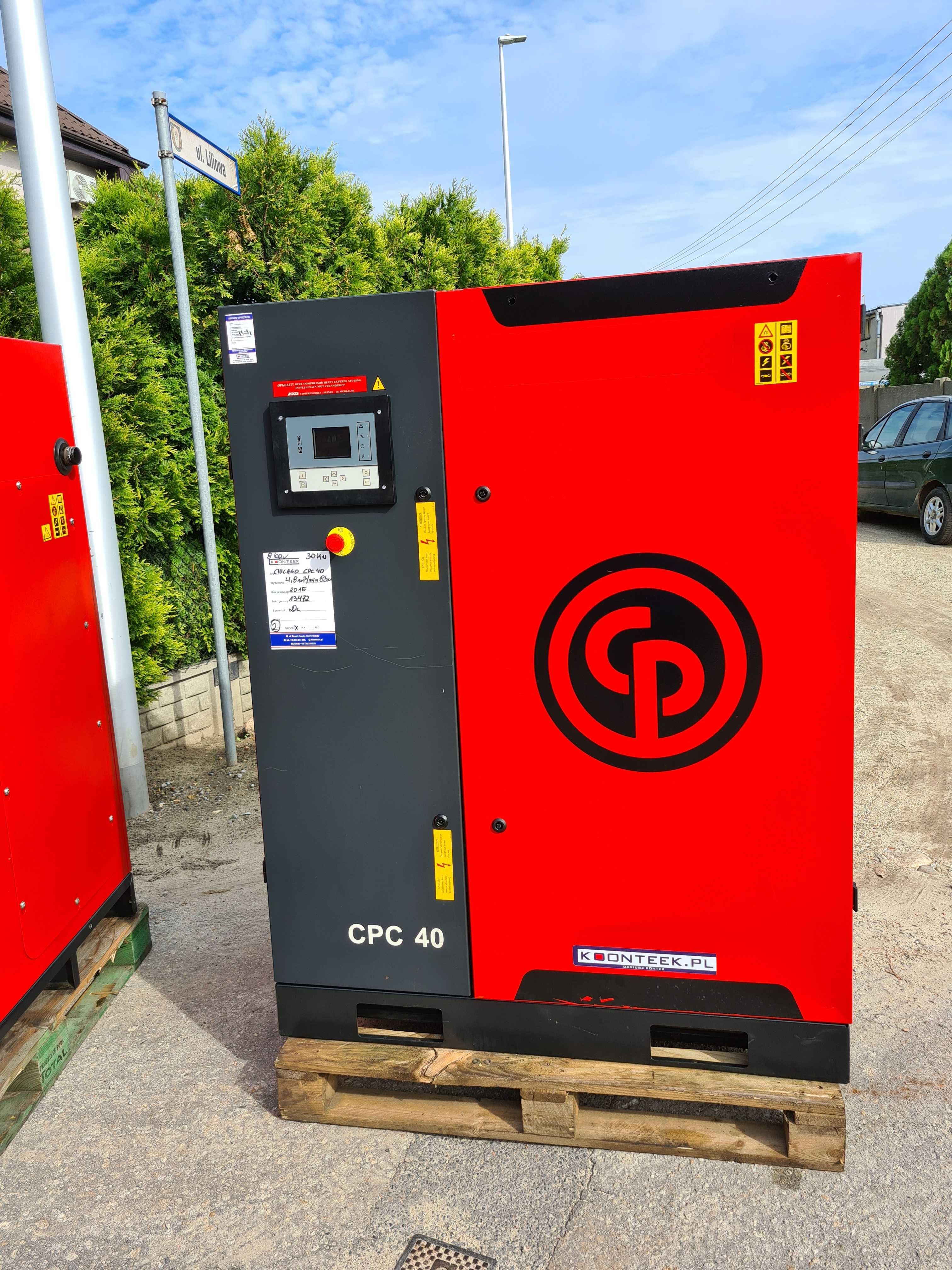 Kompresor śrubowy Chicago Pneumatic CPC 40 30 kw, Atlas Copco