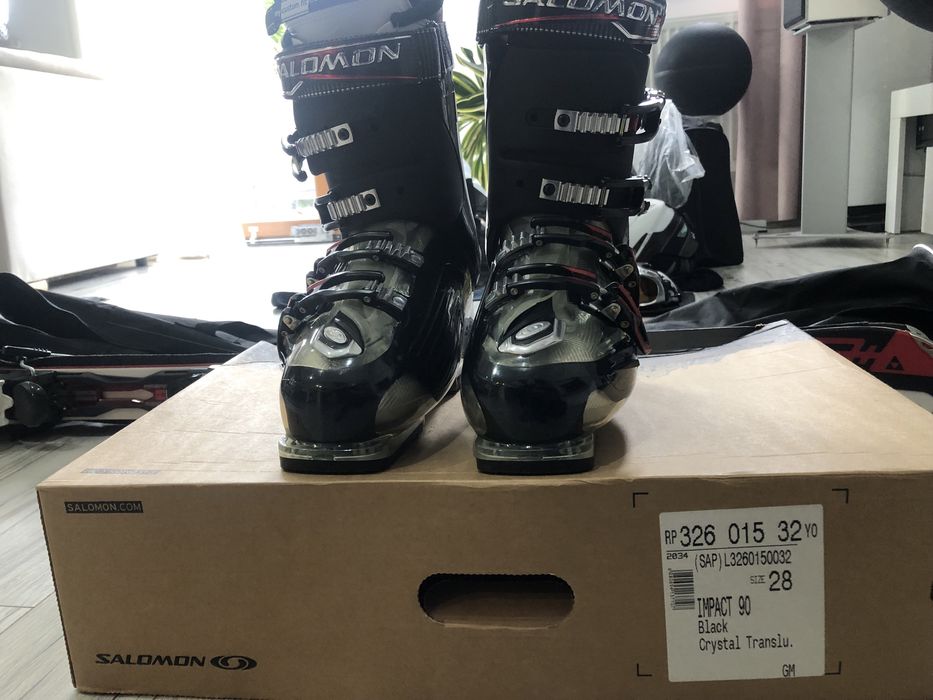Narty Fischer Progressor 8+ buty Salomon gogle Uvex