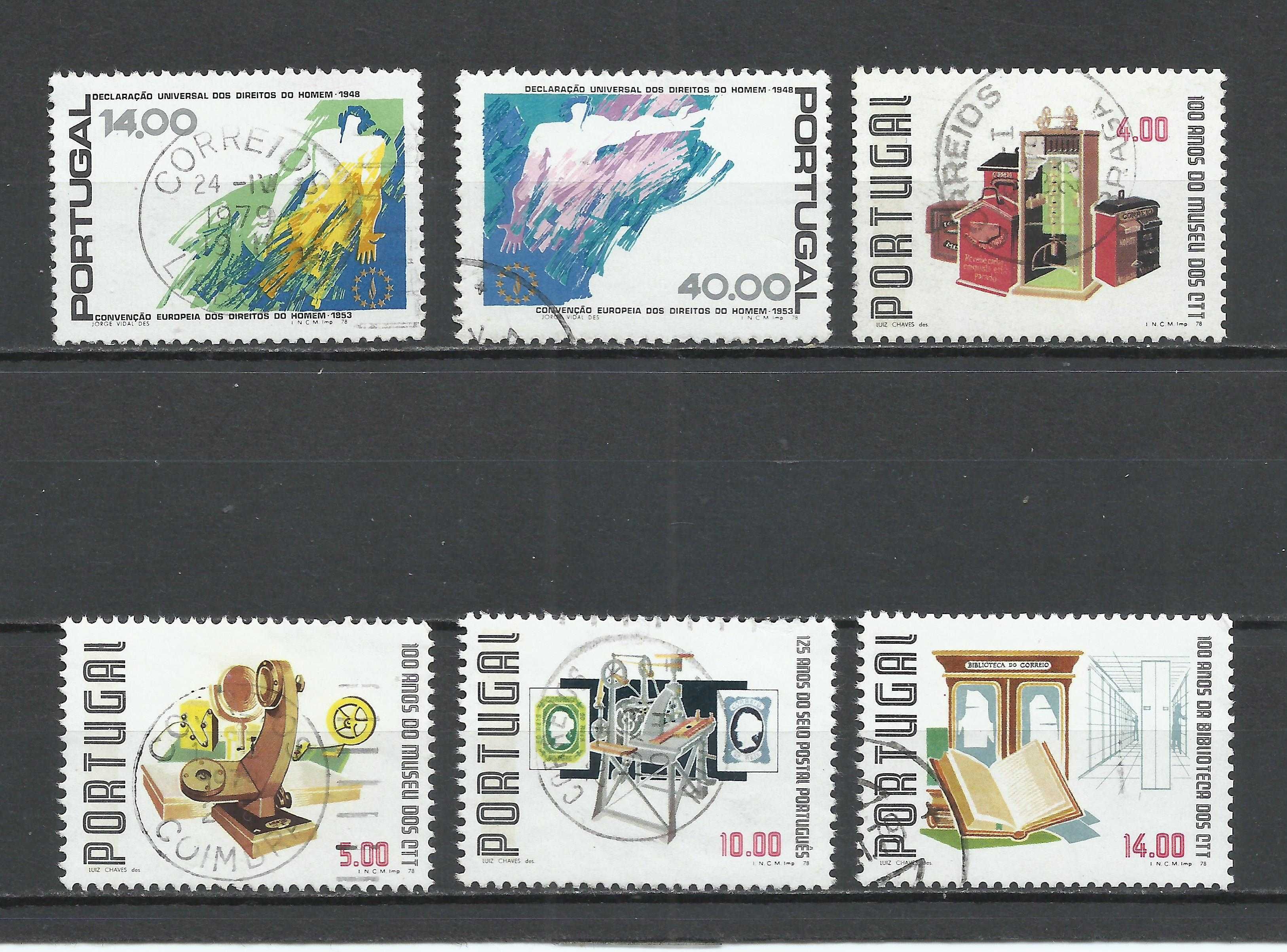 Selos portugueses – Ano completo 1978, Usados