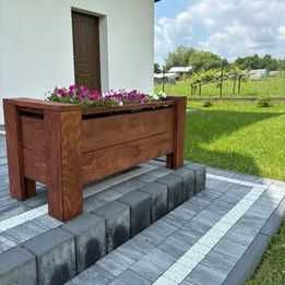 Donica drewniana 110x45x52