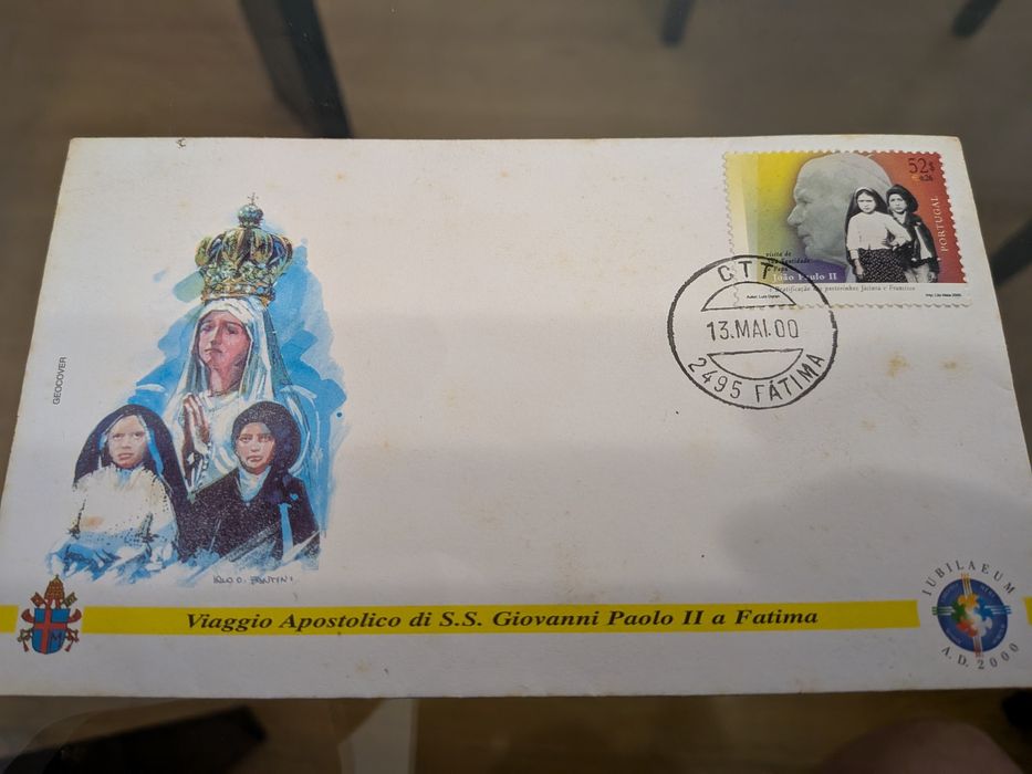 Selo envelope Fátima