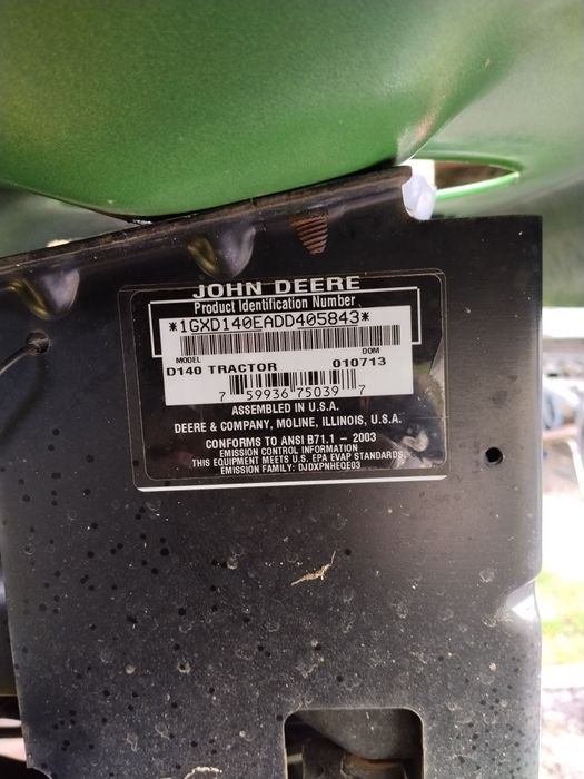 Kosiarka traktorek John Deere D 140